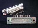 d-sub connector 25 polig male print haaks
