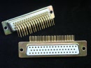 d-sub connector 50 polig female print haaks